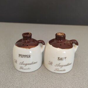 PCA Ceramic Jug Design Salt and Pepper Shaker St Augustine Fl